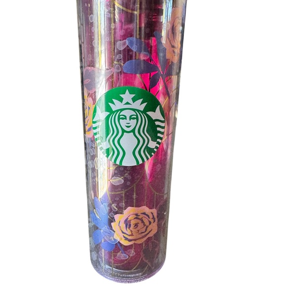 Starbucks Other - Starbucks Floral Tumbler - Purple and Gold Accents